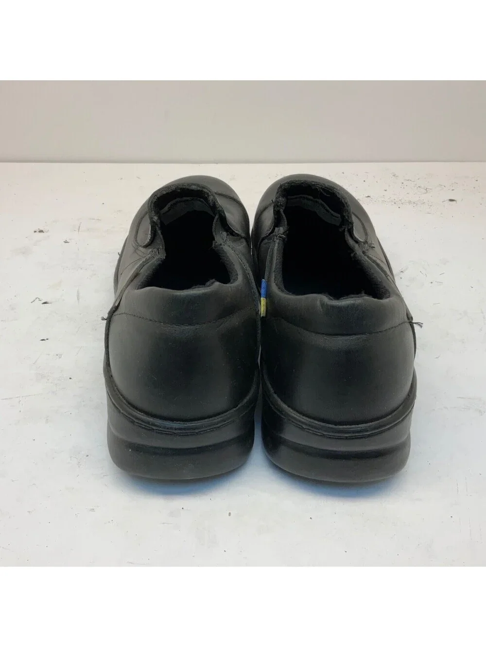 Mellow Walk Women's Jamie Steel Toe Slip-On Work Shoes 4085 Black Size 8E